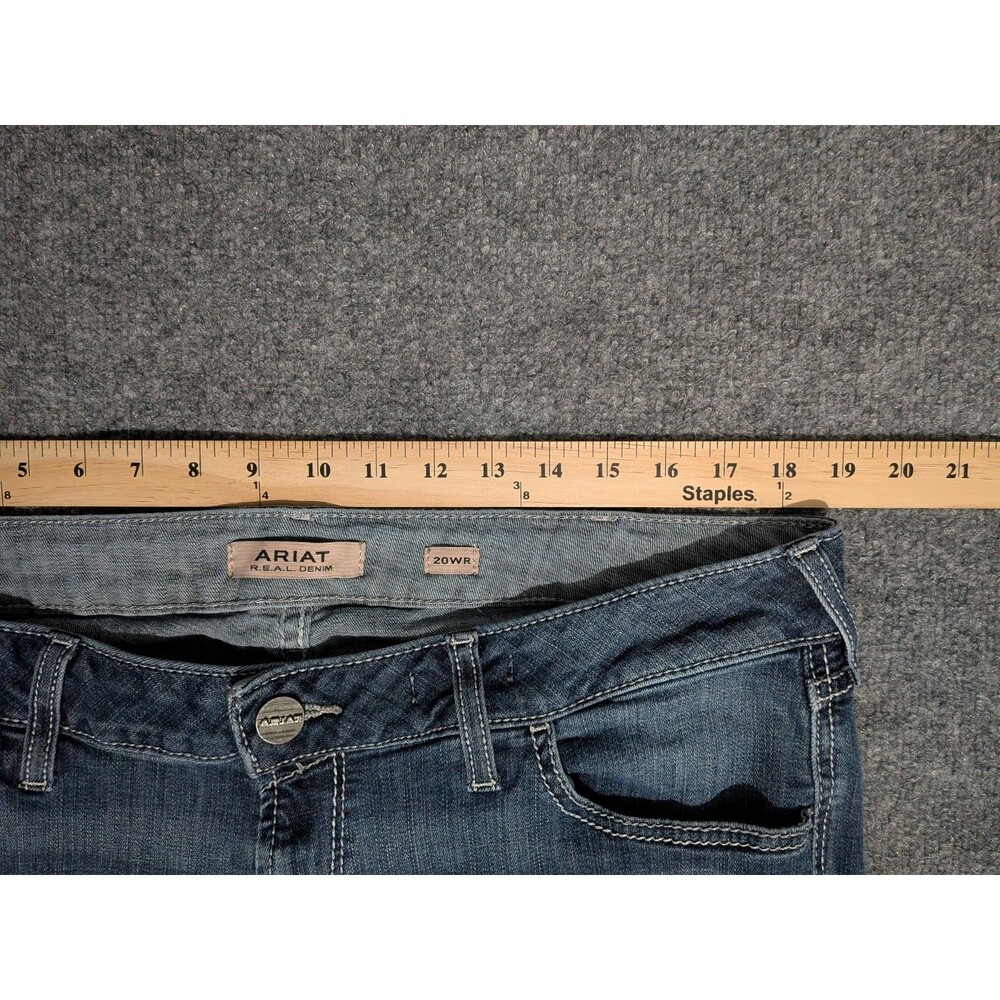 Ariat Jeans Womens 20WR (38x32) Perfect Rise Trouser Denim Western Blue - Picture 4 of 8